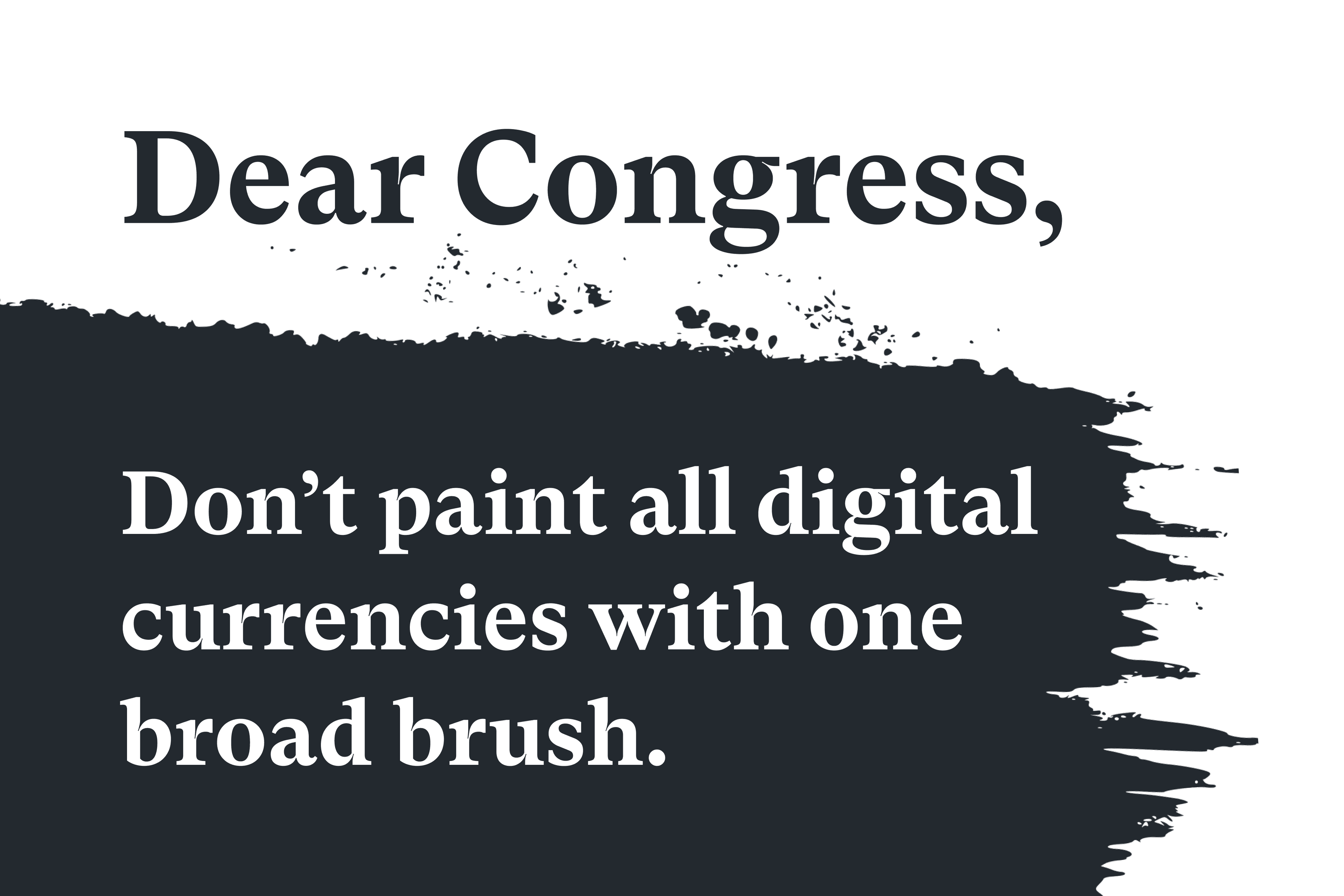 Image for Our Open Letter to Congress